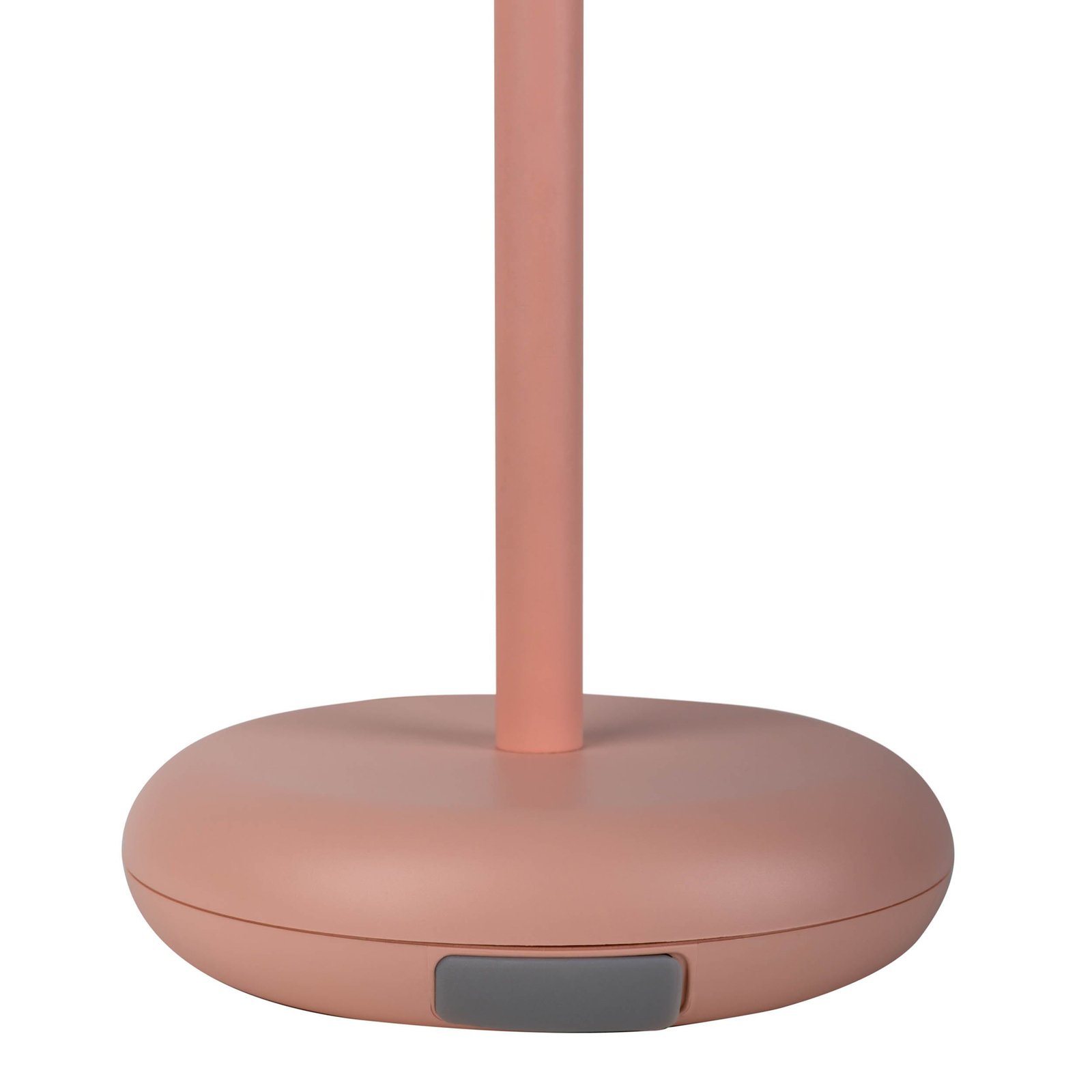 LED-terrasselampe Pasi, pink Højde 26 cm Metal Touch