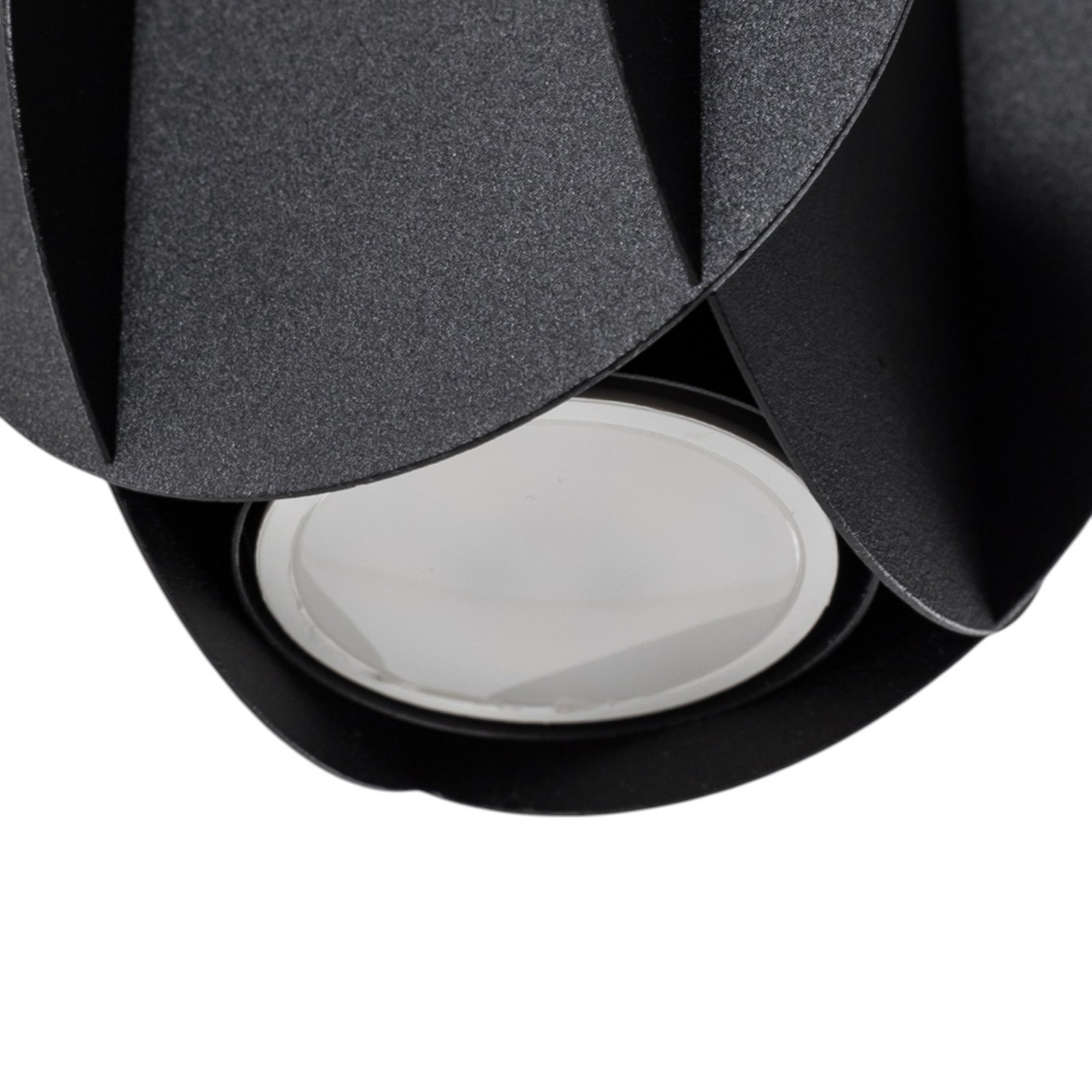 GAMBIT függesztéklámpa, fekete, Ø 10 cm, fém, GU10 LED
