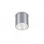 Ideal Lux plafón Gun, gris aluminio, IP44, GU10