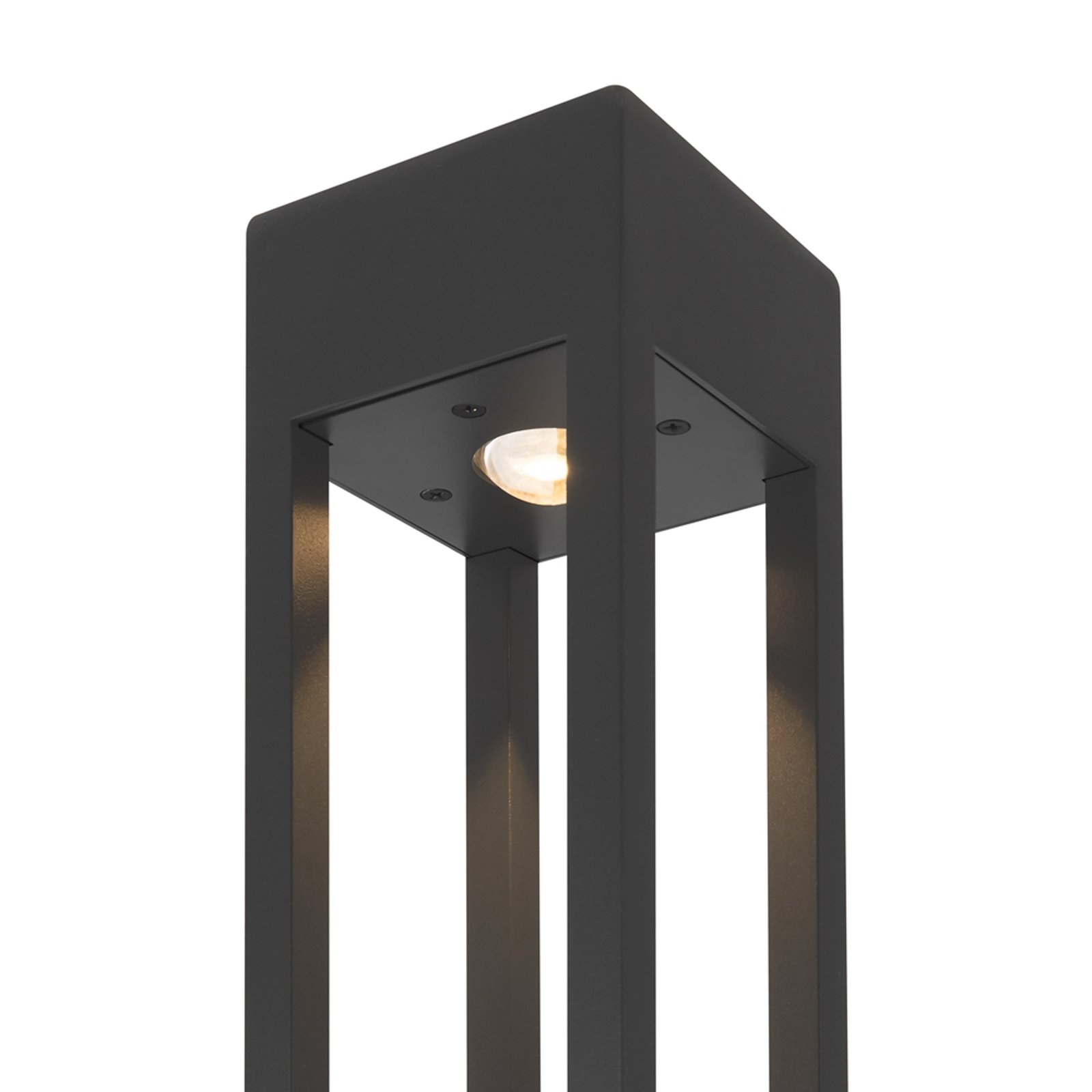 Maytoni LED outdoor light Elbe, height 200 cm, graphite-coloured