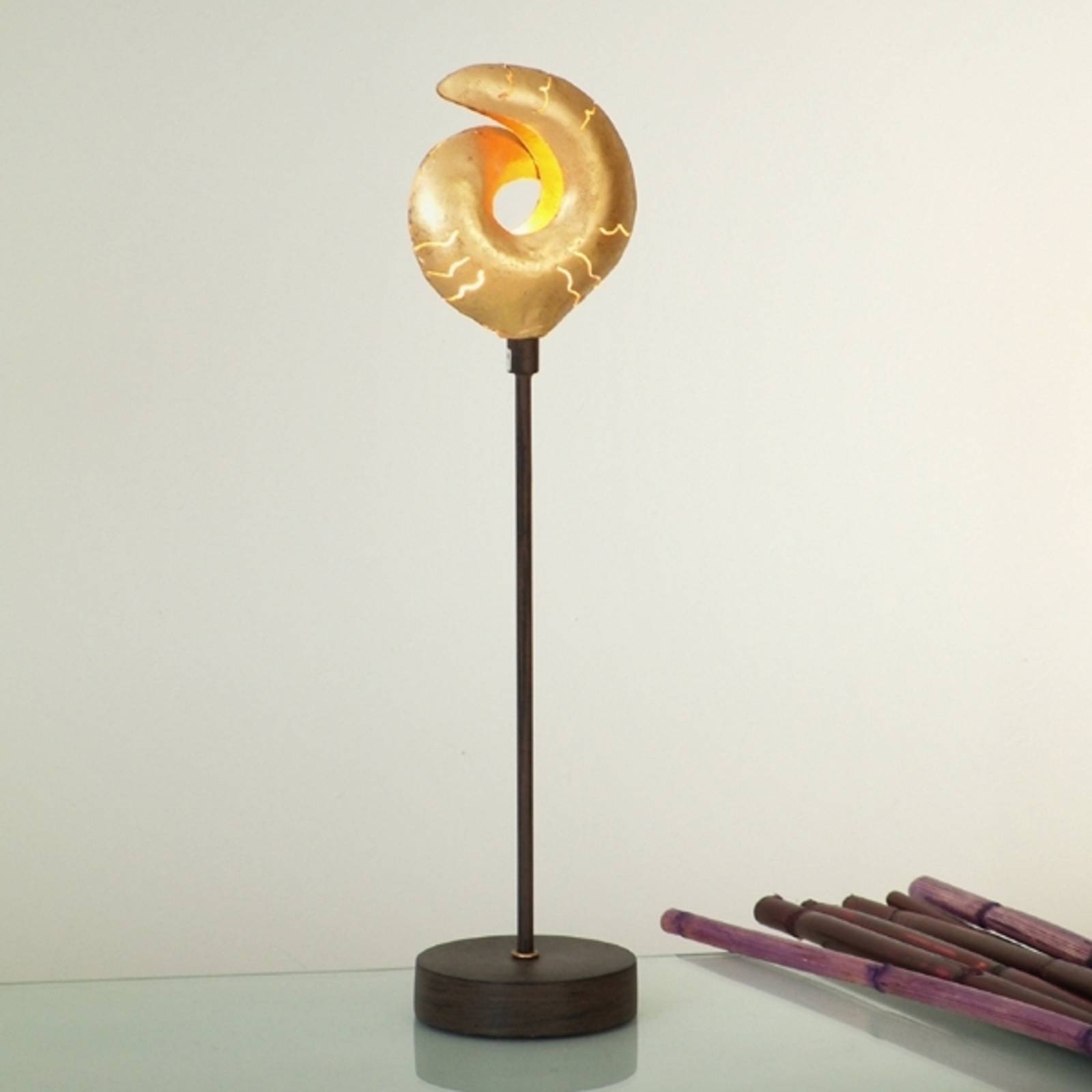 Lampe à poser décorative GAZELLA dorée