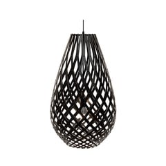 Koura Lampa Wisząca H120 2 Boki Czarny - David Trubridge