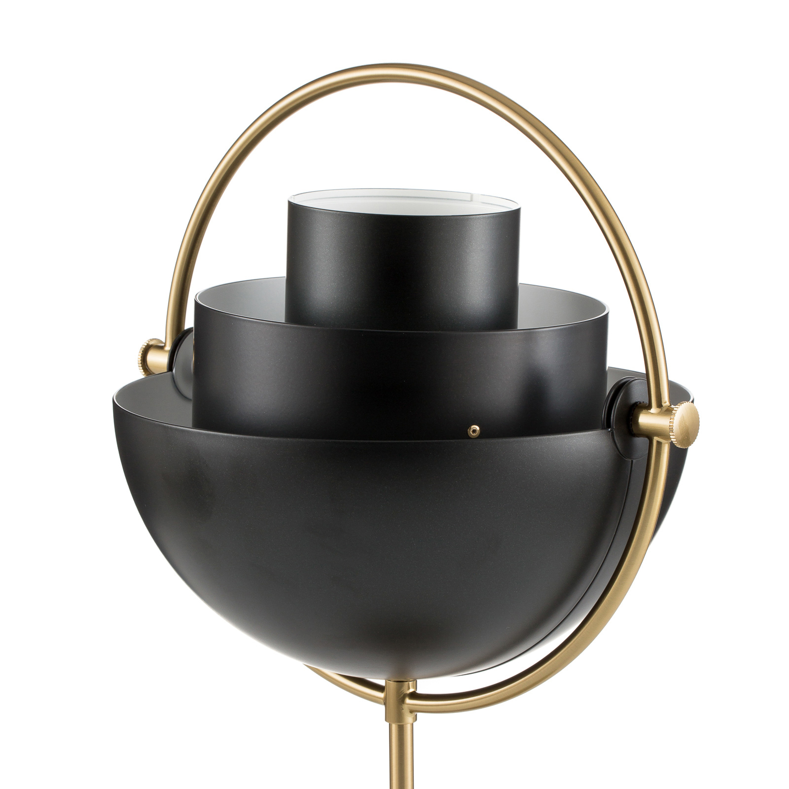 GUBI Tischleuchte Multi-Lite, Höhe 50 cm, Gestell messing