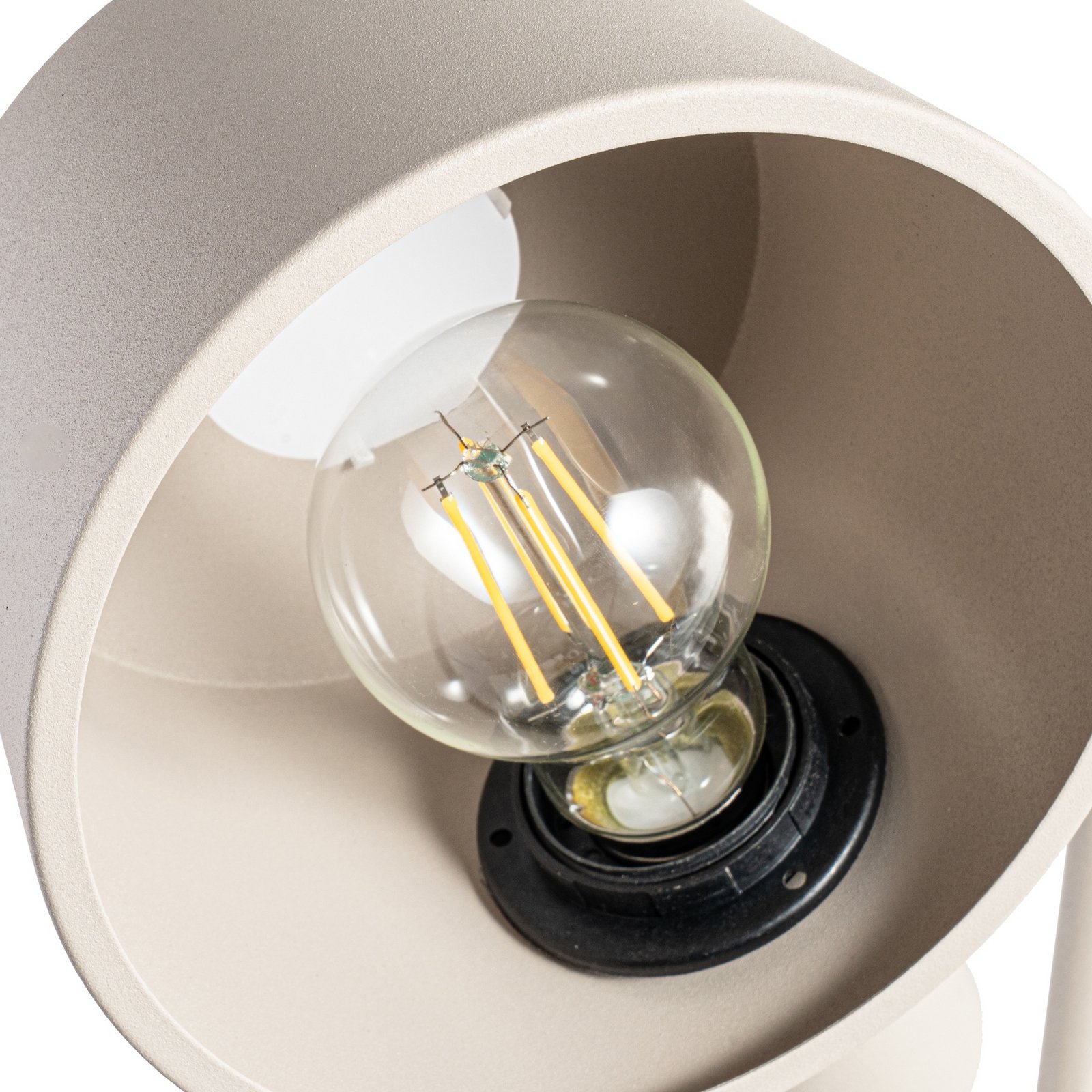 Applique murale Silka, 91 cm, beige, réglable, E27 - Lucande