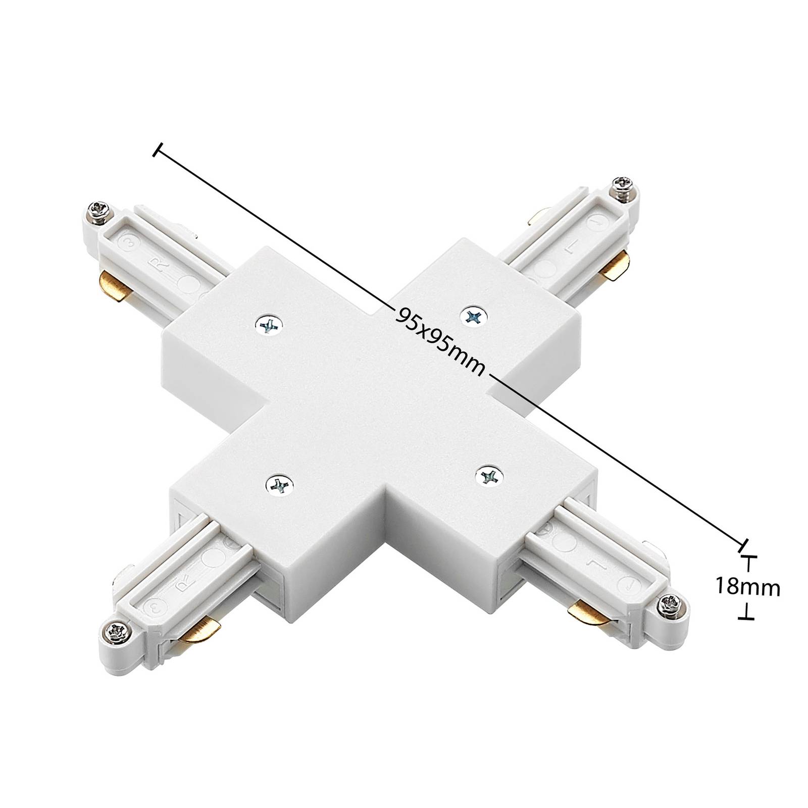 Lindby X-connector Linaro, biały, system 1-fazowy