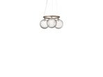 Nuura Kronleuchter Miira 3 Circular, Ø 54 cm, bronze/klar