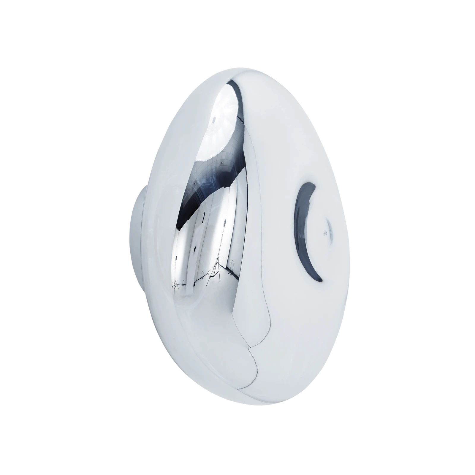 Tom Dixon LED zidna svjetiljka Melt Surface, Ø 50 cm, krom