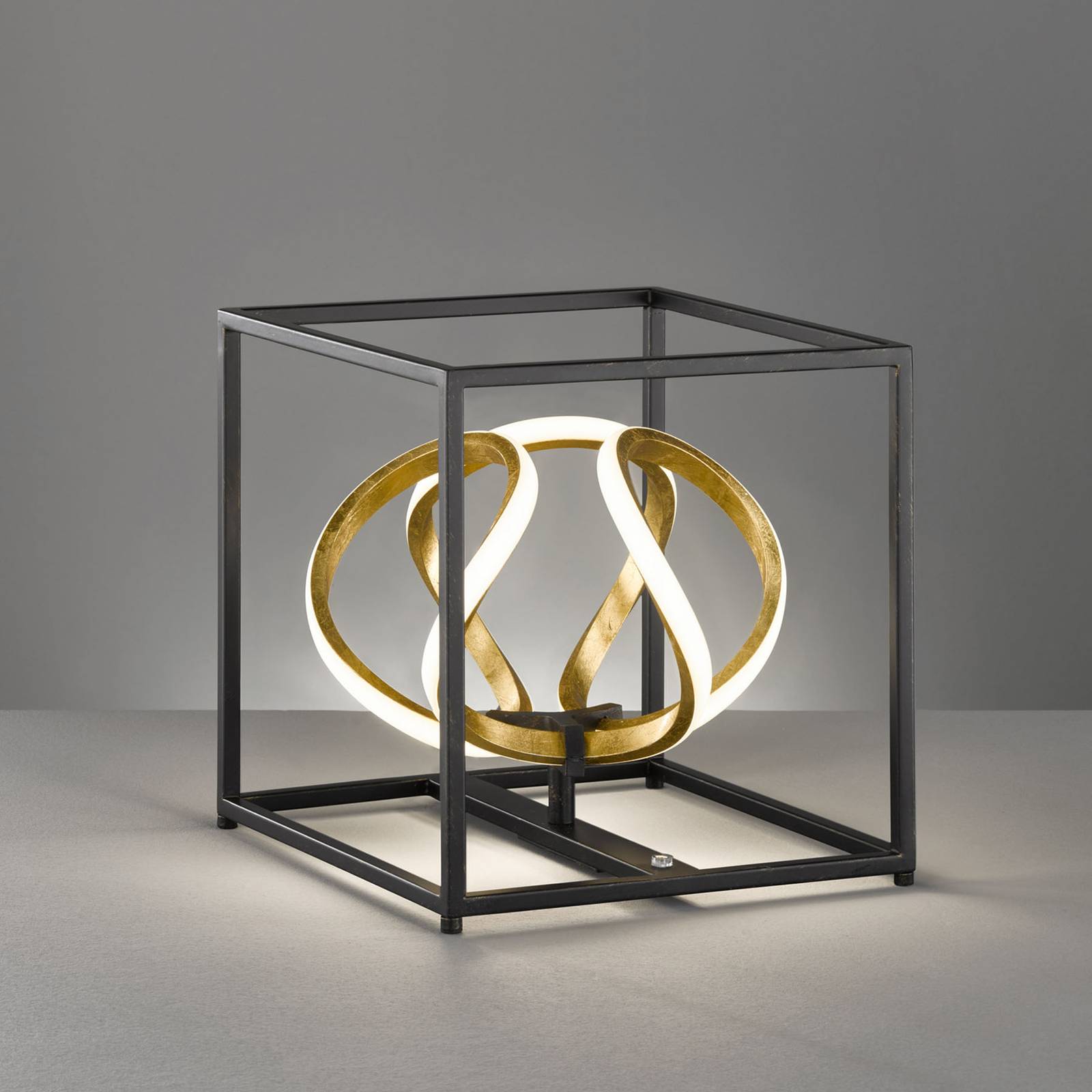 FISCHER & HONSEL LED-bordslampa Gesa i svart och guld