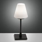 Lucy LED table lamp with a touch dimmer, black