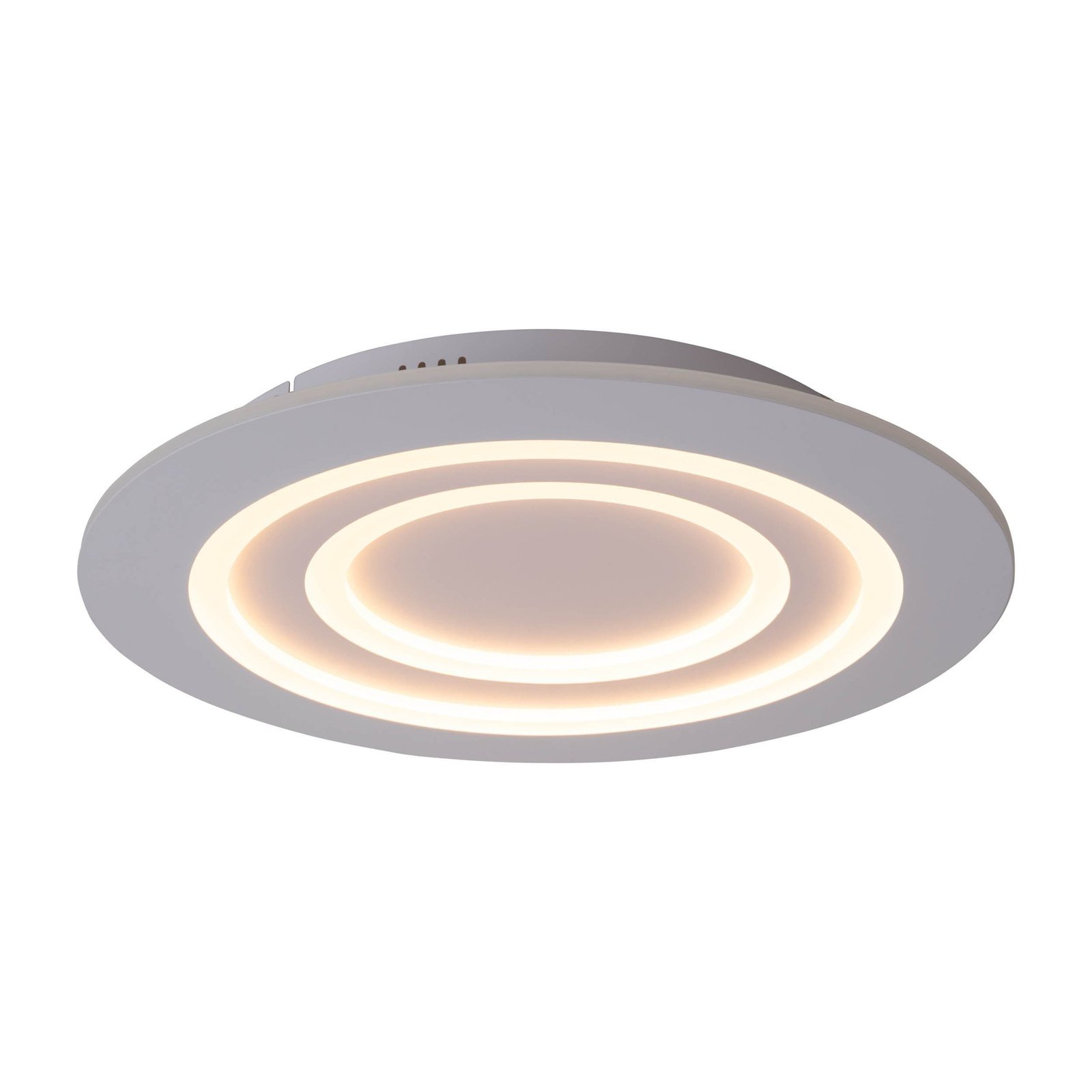 LED ceiling light Mirel, white, metal Ø 50 cm RGB CCT remote control