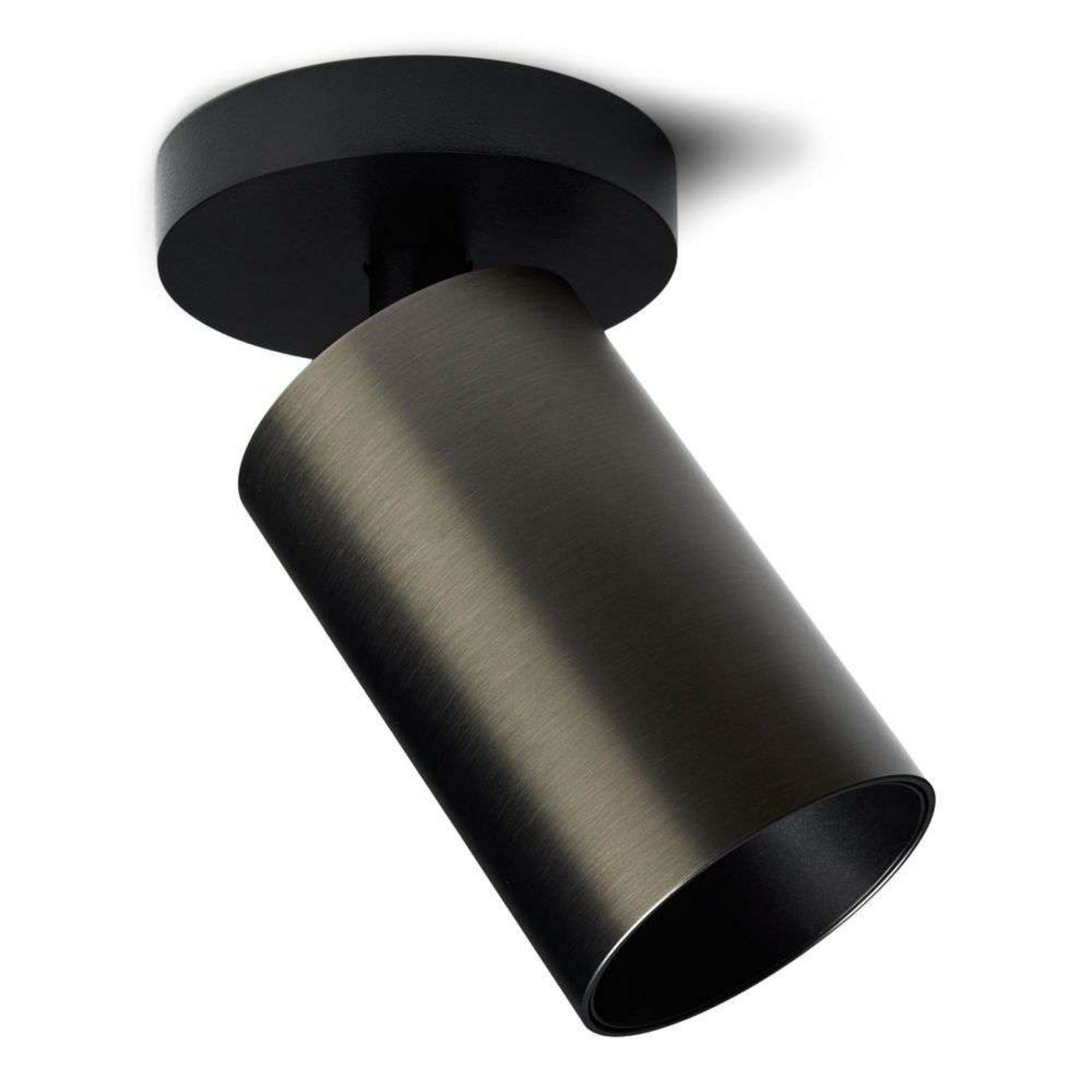 SpotOn Circle1 Decken-/Wandlampe, grau/schwarz - Antidark