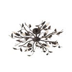 Yos loftslampe, 85 cm, 8 lyskilder, sort-guld - Lindby