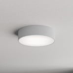 Deckenlampe Cleo 300, grau, Sensor, IP54, Ø 30 cm, Metall