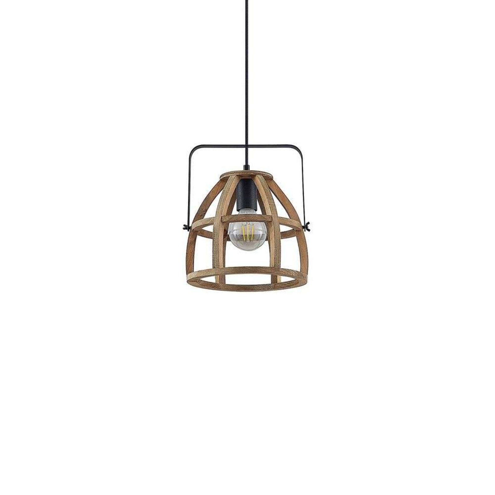 Pilarion Lustră Pendul Ø25 Wood/Black - Lindby