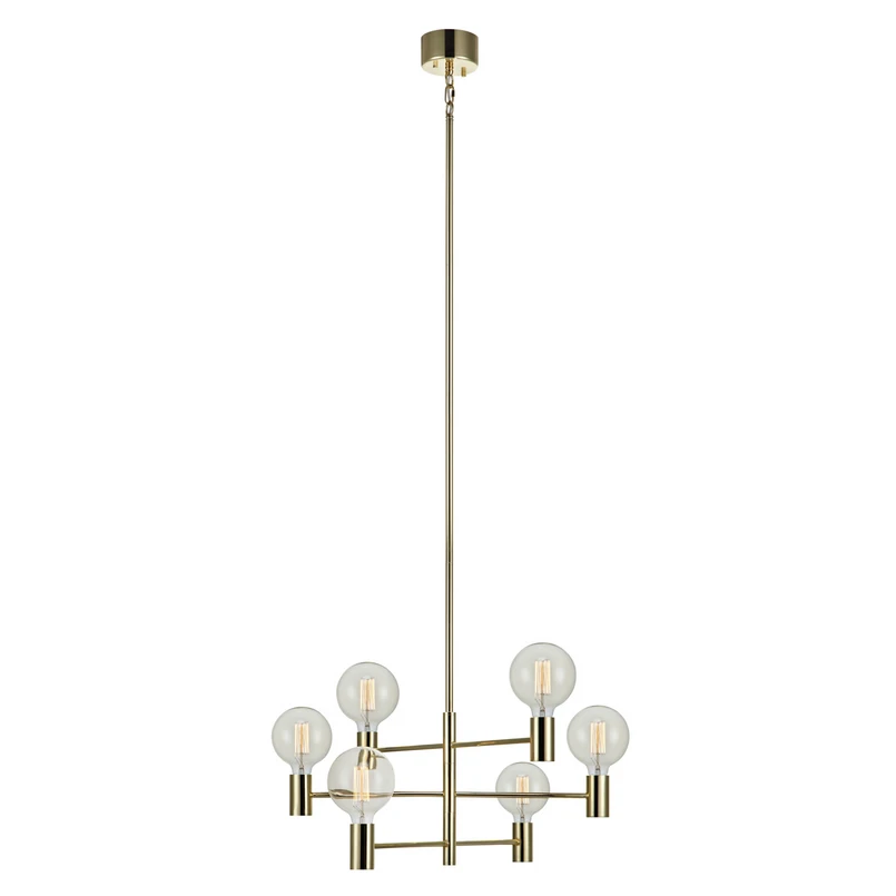Markslöjd – Capital 6 Pendelleuchte Messing