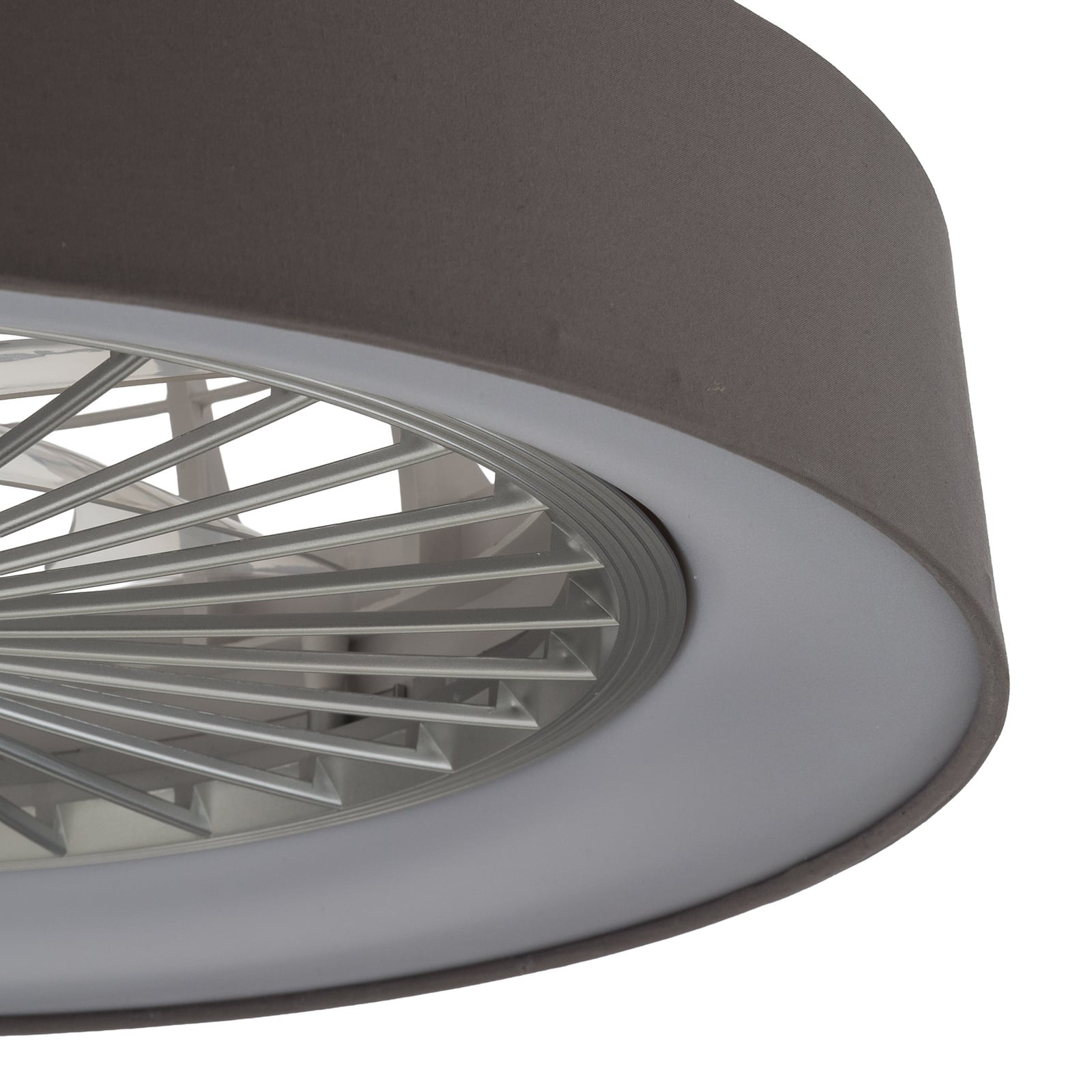 Mace LED-loftventilator, grå, støjsvag, DC, Ø 48 cm, CCT – Lindby Mace LED-loftventilator, grå, støjsvag, DC, Ø 48 cm, CCT – Lindby