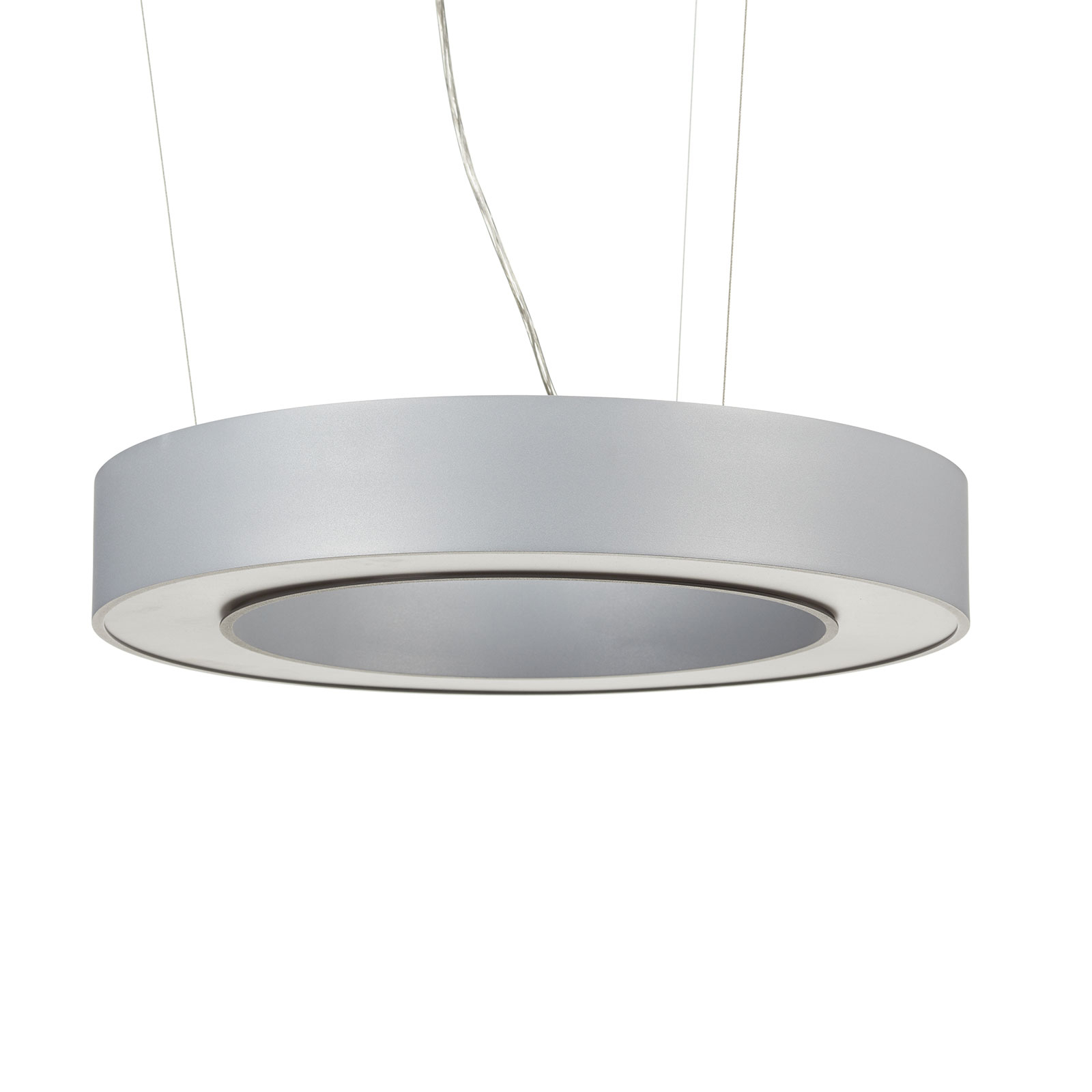Arcchio Pietro LED-hængelampe, sølv, 50 cm, 30 W