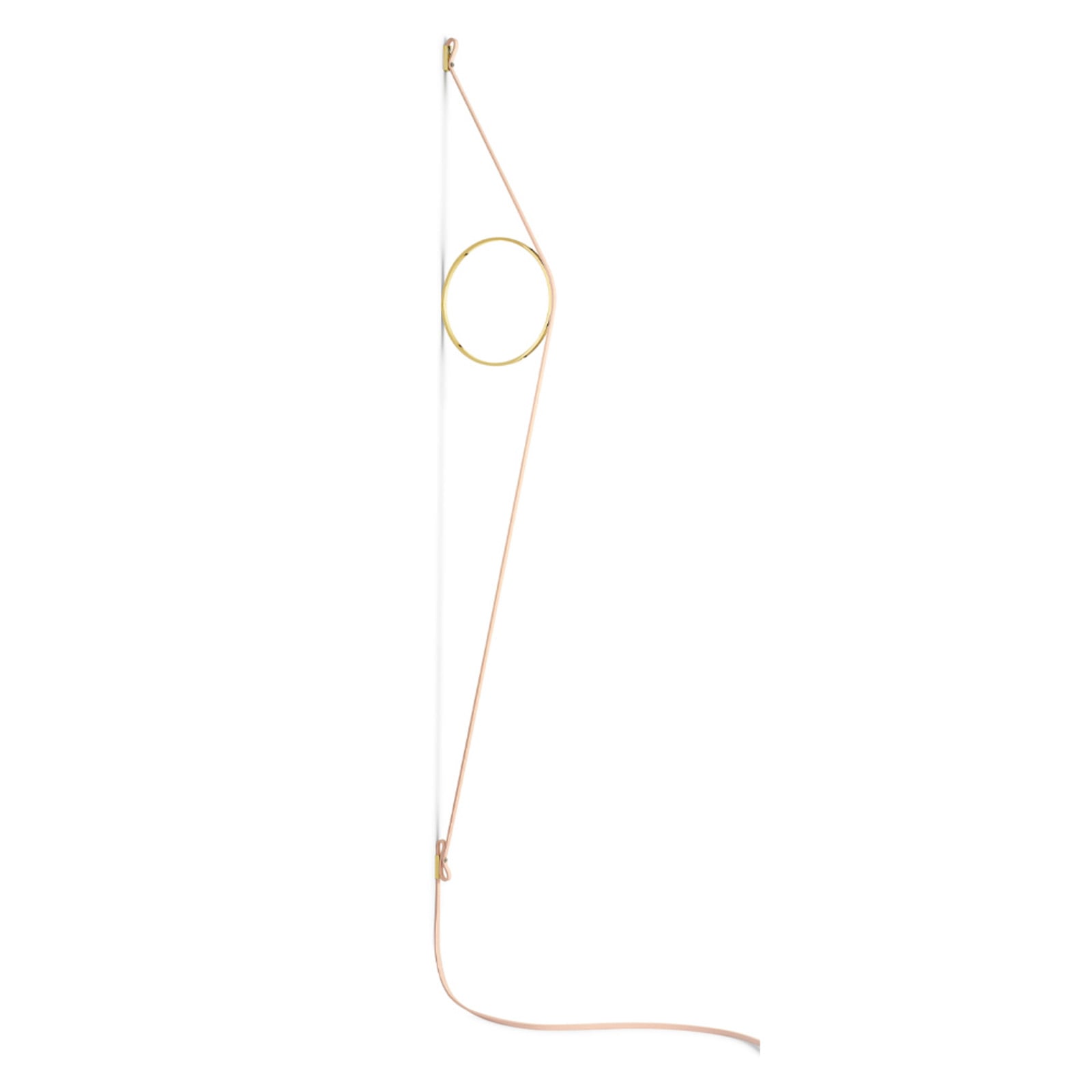 Wirering V&auml;gglampa Rosa/Gold FLOS - Vardagsrum - Aluminium