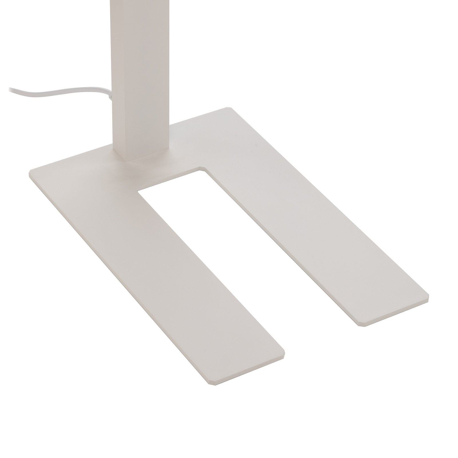 Prios Taronis lampe sur pied LED de bureau, variateur d'intensité, blanc