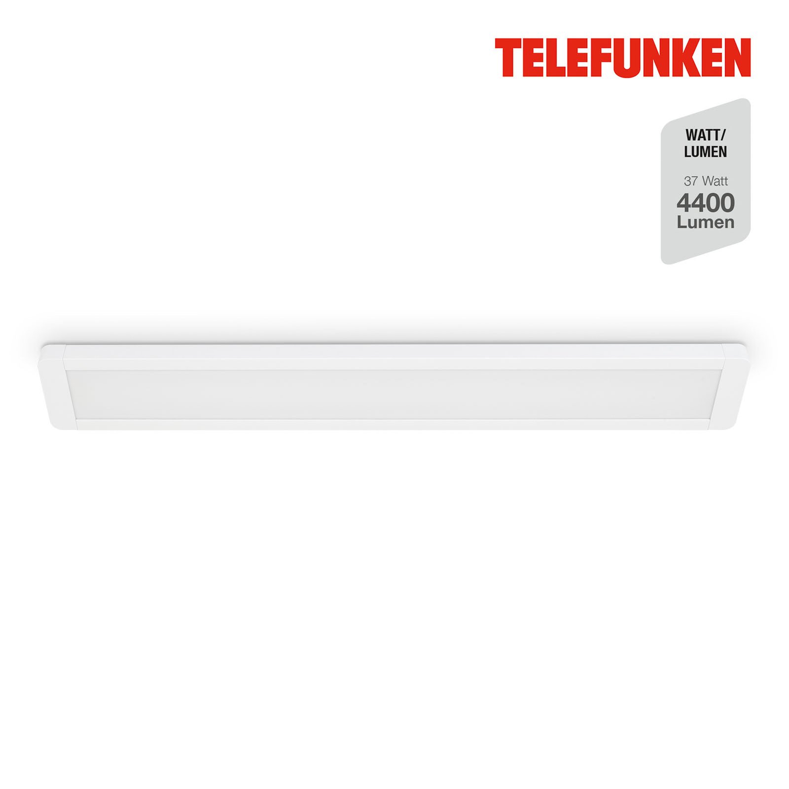 LED plošča za površinsko montažo Poel, dolžina 91,5 cm, 37 W, bela, 840