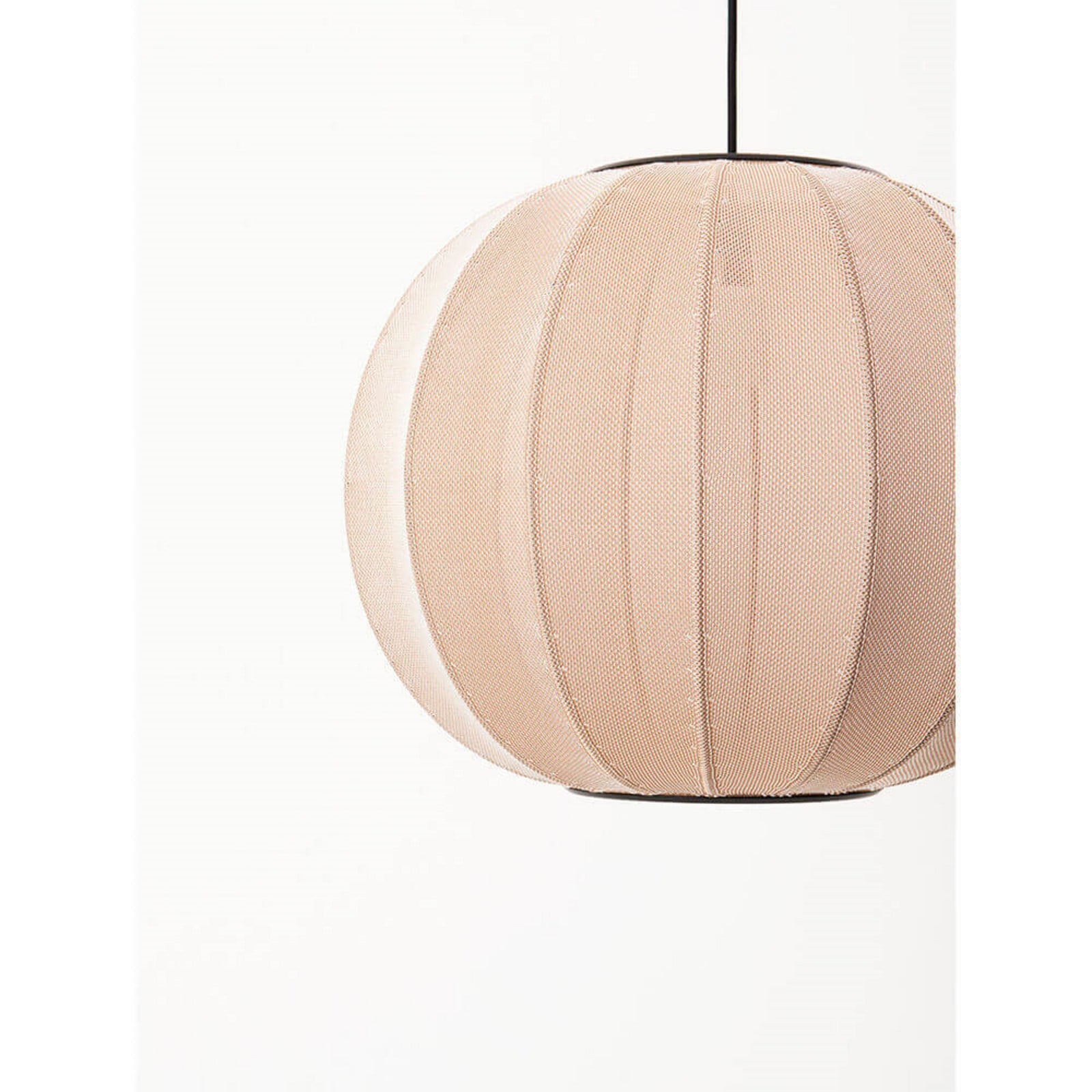 Knit-Wit 45 Round Pendelleuchte Sand Stone Made By Hand - Schlafzimmer - Aluminium