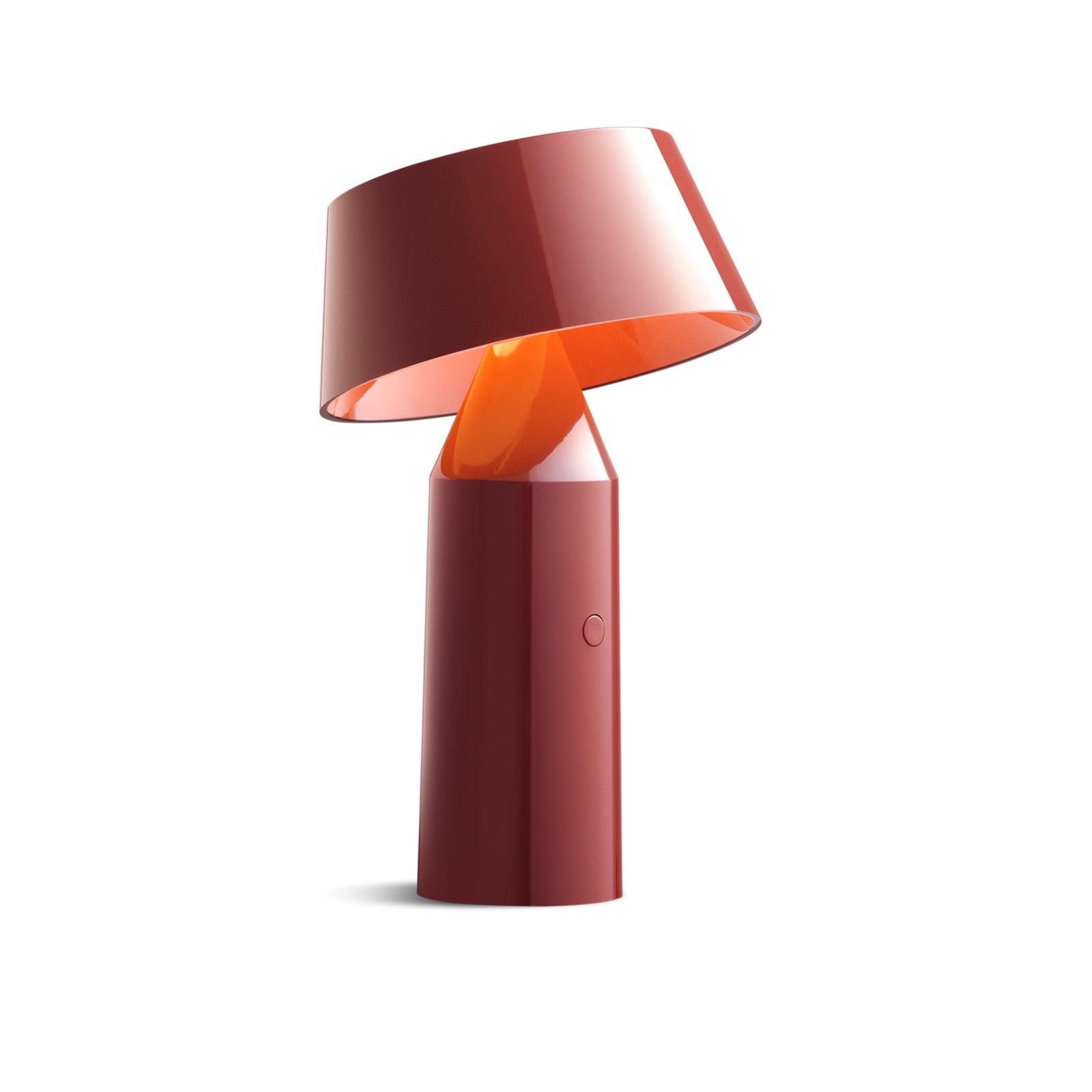 MARSET Bicoca -LED-akkupöytälamppu, viininpunainen