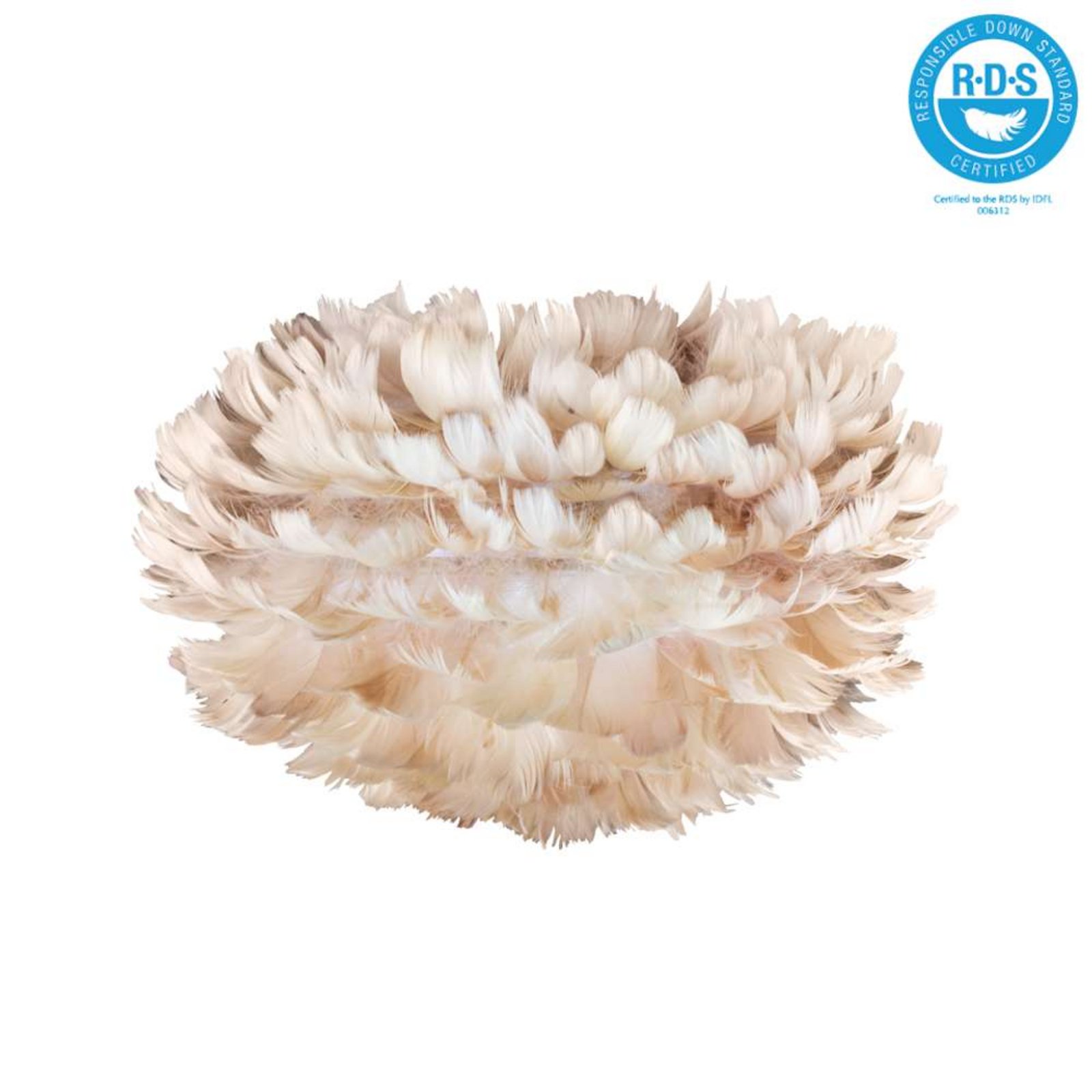 Eos Table Lamp Medium Light Brown/White - UMAGE
