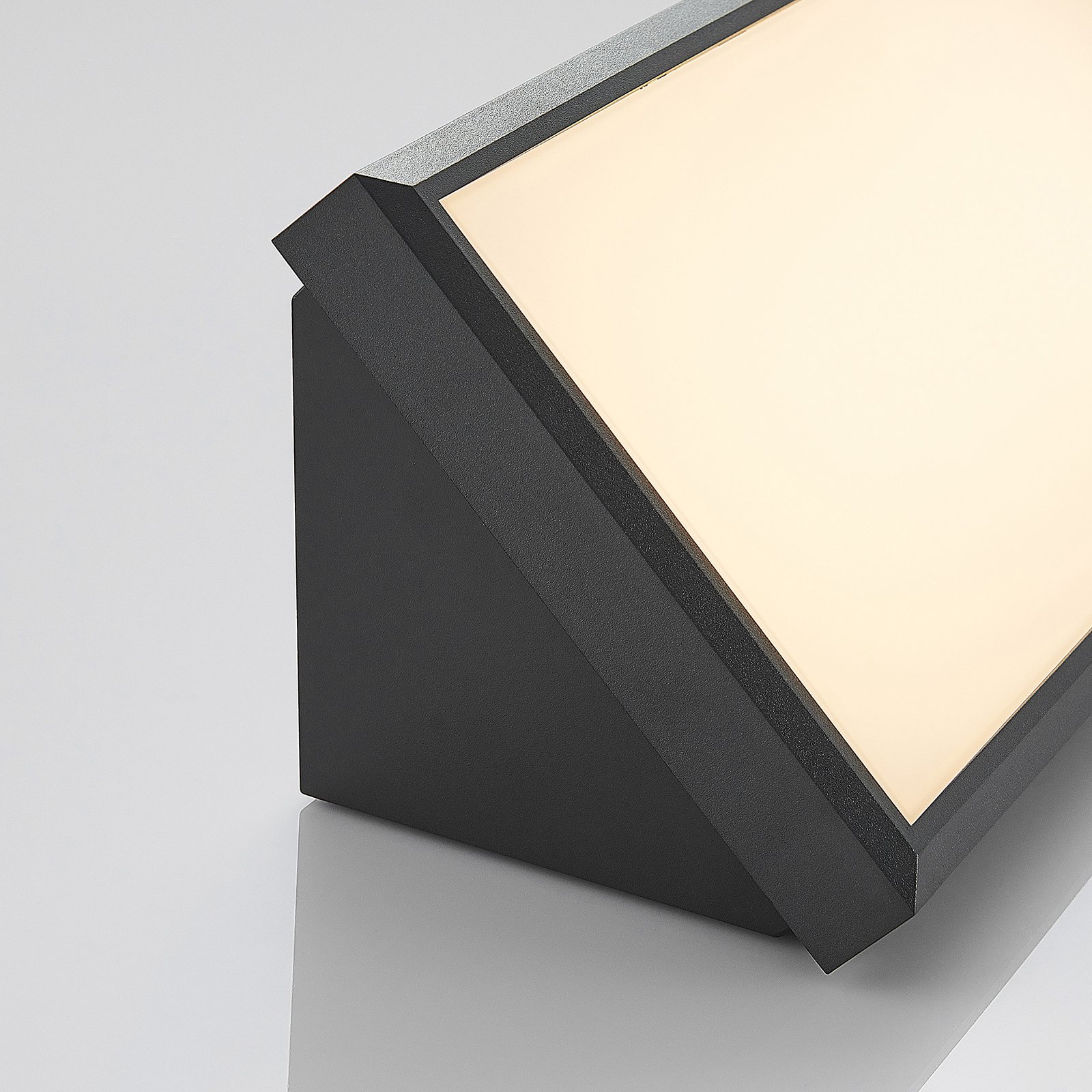 Abby Outdoor Wall Lamp Dark Grey/White - Lindby
