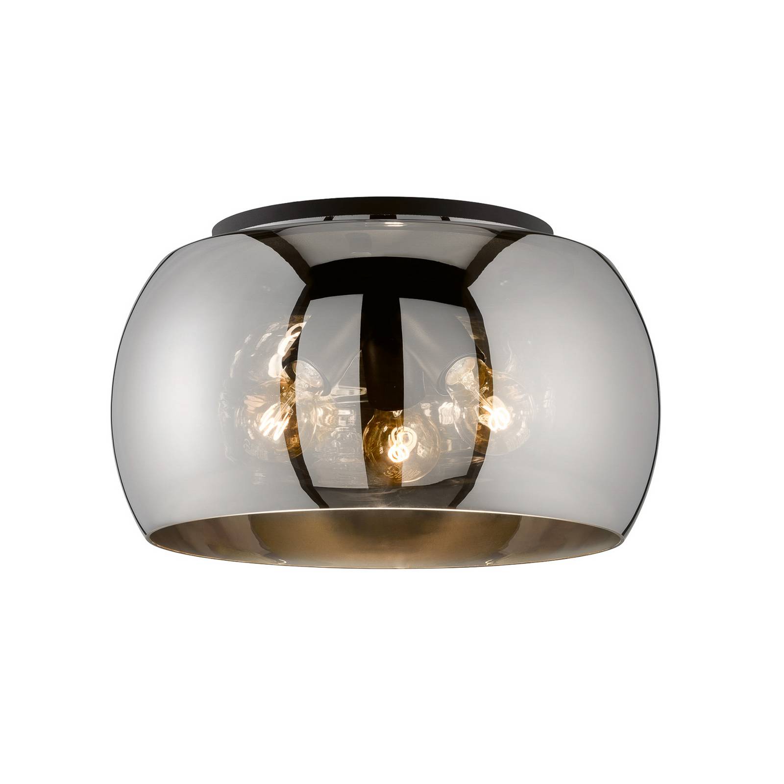 Deckenleuchte Dima, Rauchglas, Ø 40cm