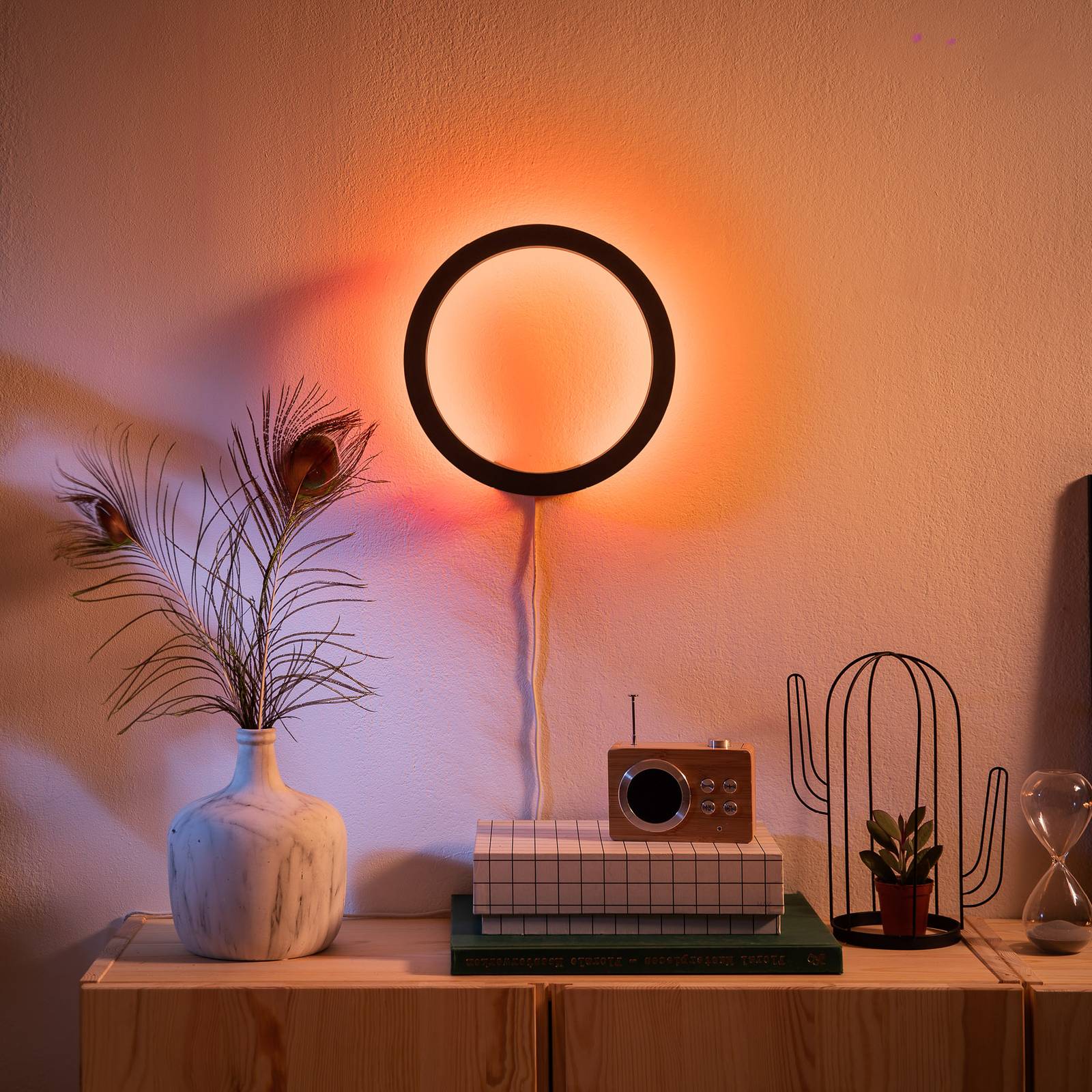 Philips Hue Sana kinkiet LED, RGBW, czarny