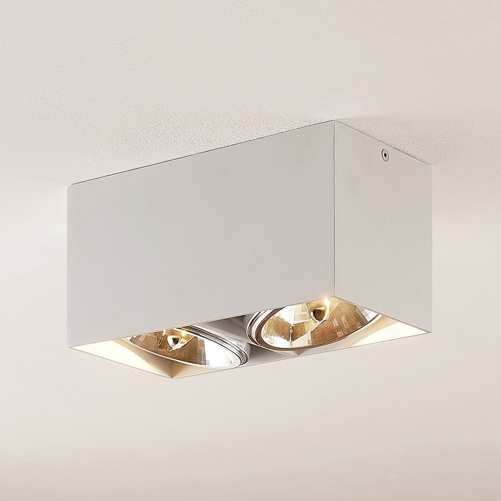 Arcchio Jarle plafondlamp, 2-lamps wit