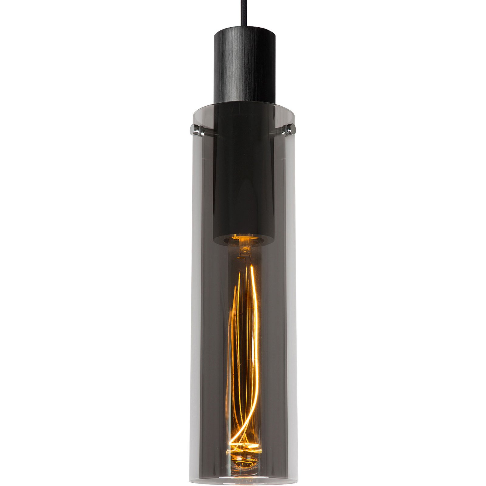 Orlando hanglamp, rookgrijs, 1-lamp