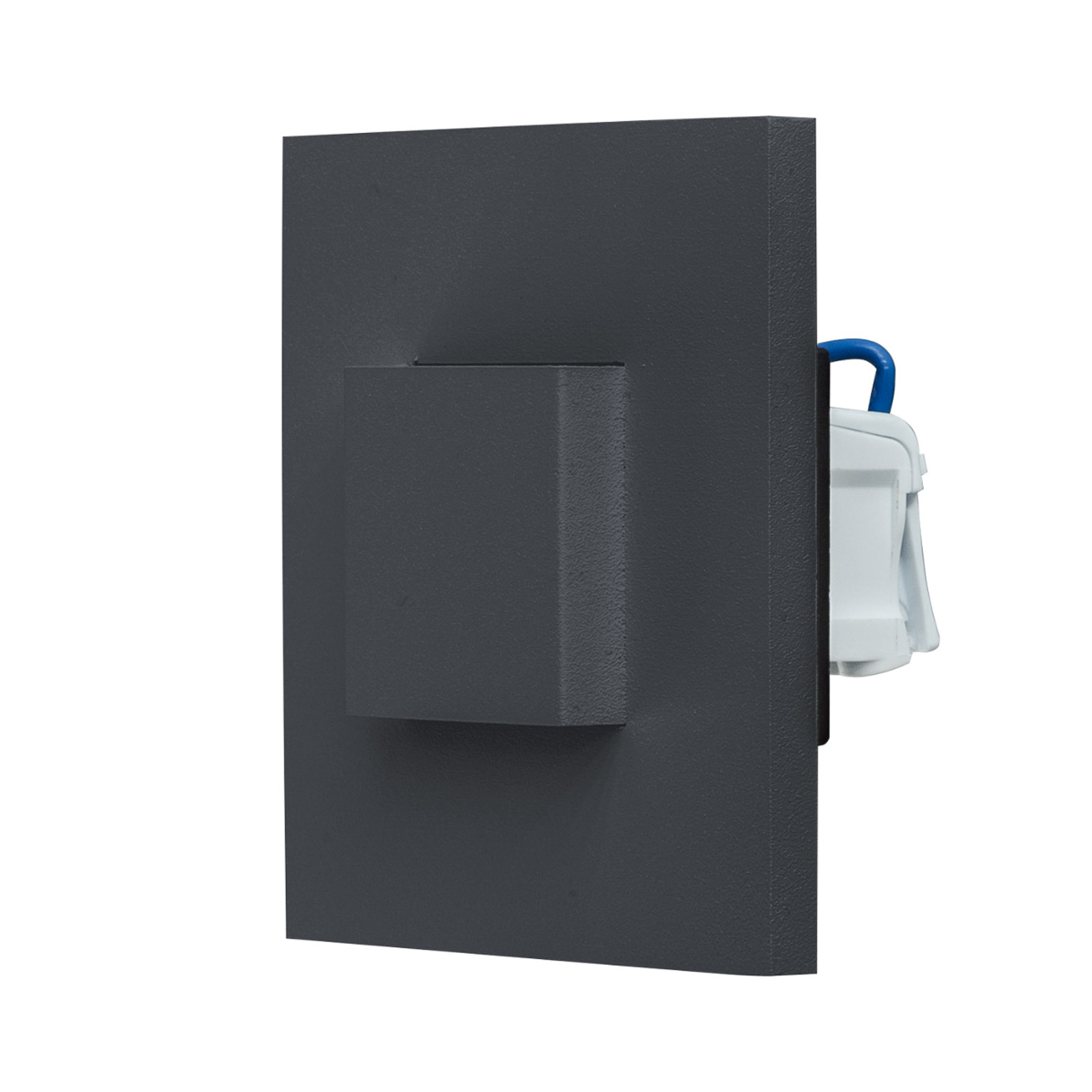 EVN LQ230 recessed wall light up/down anthracite, for Hallway, stainless steel, plastic, energy efficiency: A, L: 7.6 cm, W: 7.6 cm