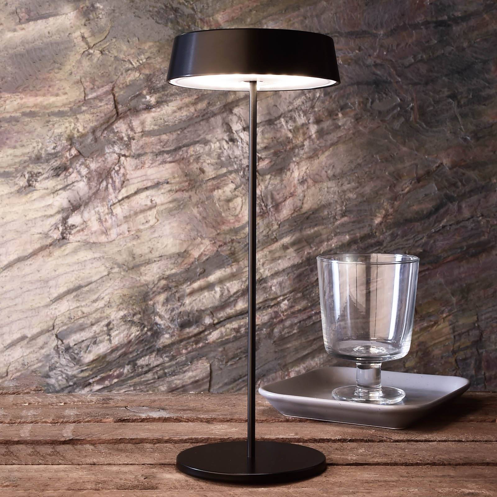 Image of Deko-Light Lampe à poser LED Miram batterie dimmable, noire 