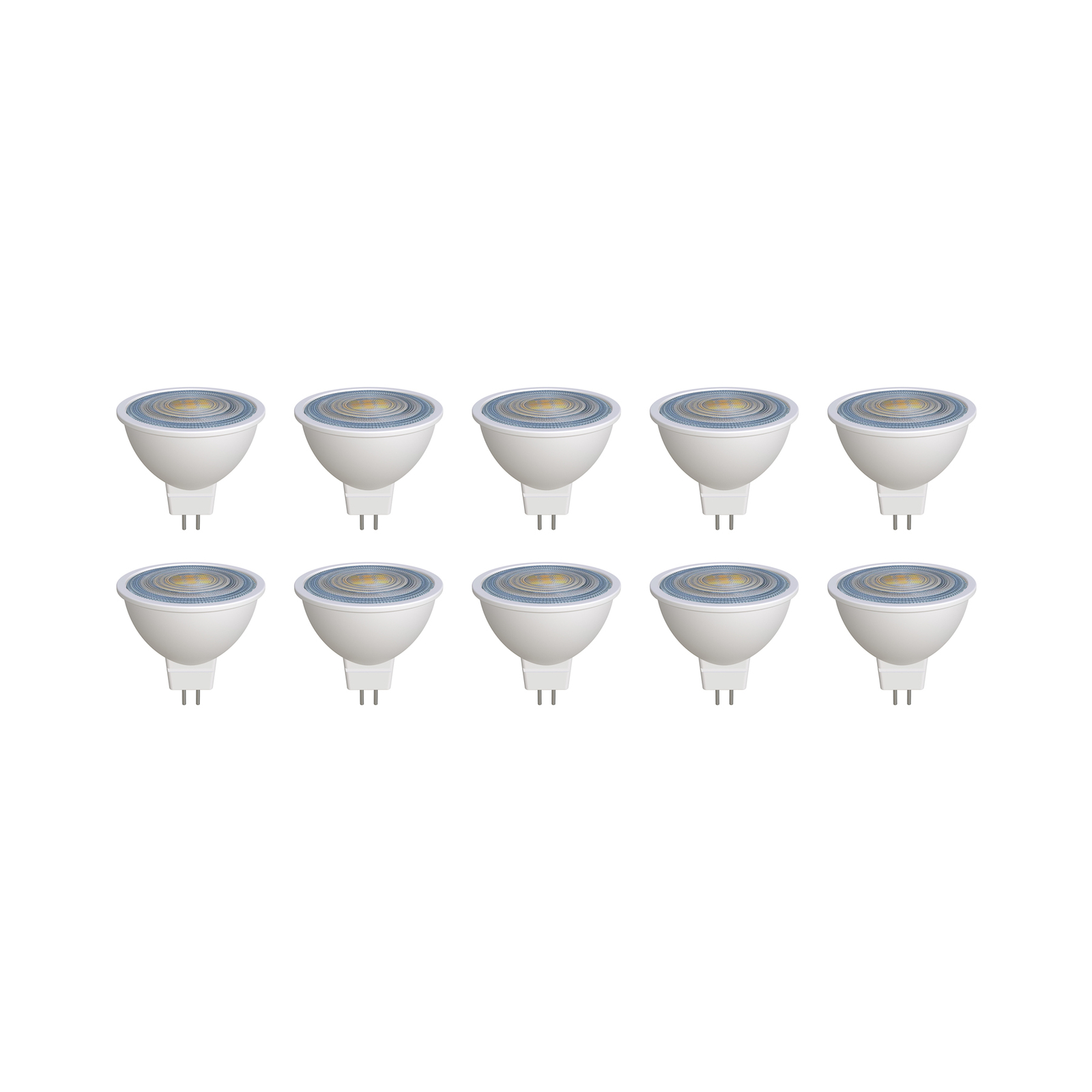 Prios GU5.3 LED bulb 7.5W 621lm 36° white 827 set of 10