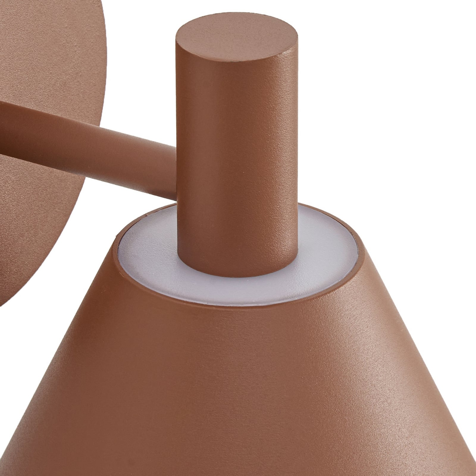 Lucande LED-Außenwandleuchte Tabena, braun, IP44, CCT