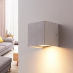 Angular concrete wall lamp Gerda