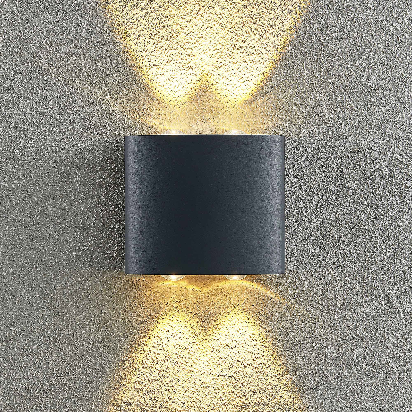 Lindby Gatlin LED-Außenwandleuchte, 14 cm