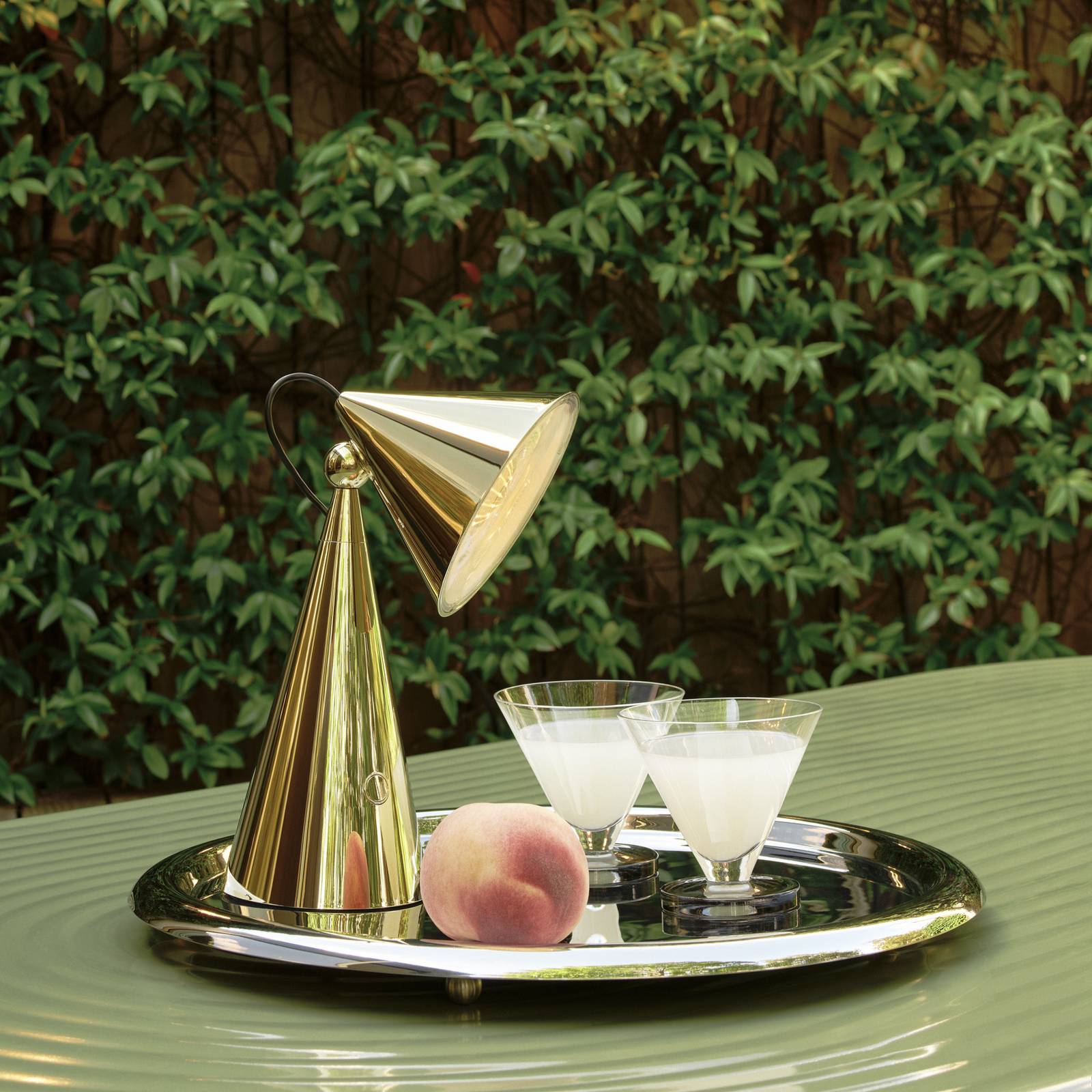 Tom Dixon LED-Akku-Tischlampe Pose, goldfarben, Höhe 25 cm günstig online kaufen