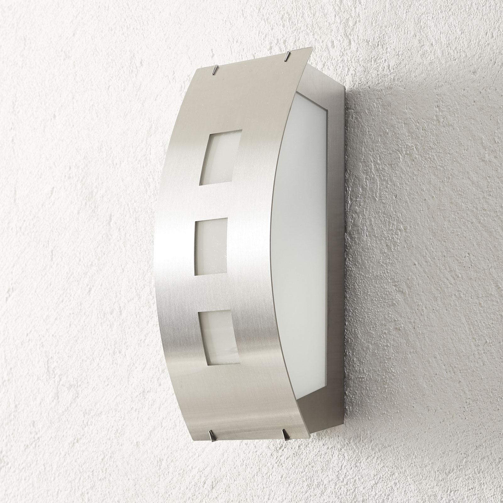CMD Toma High-quality Exterior Wall Lamp excl. Sensor, Stainless, plastic, E27, 75 W, energy efficiency: A++, W: 17 cm, H: 35 cm