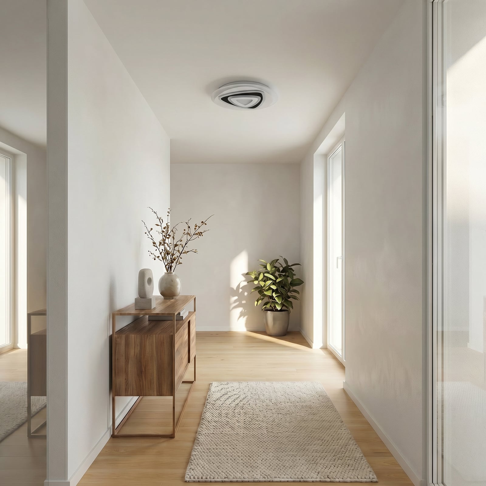 Rebeka LED Plafondlamp White/Anthracite - Lindby