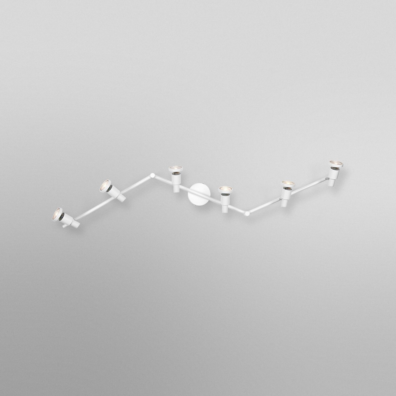 OSRAM Deckenstrahler, weiß, 6-flg., Metall, GU10-LED 927 dim