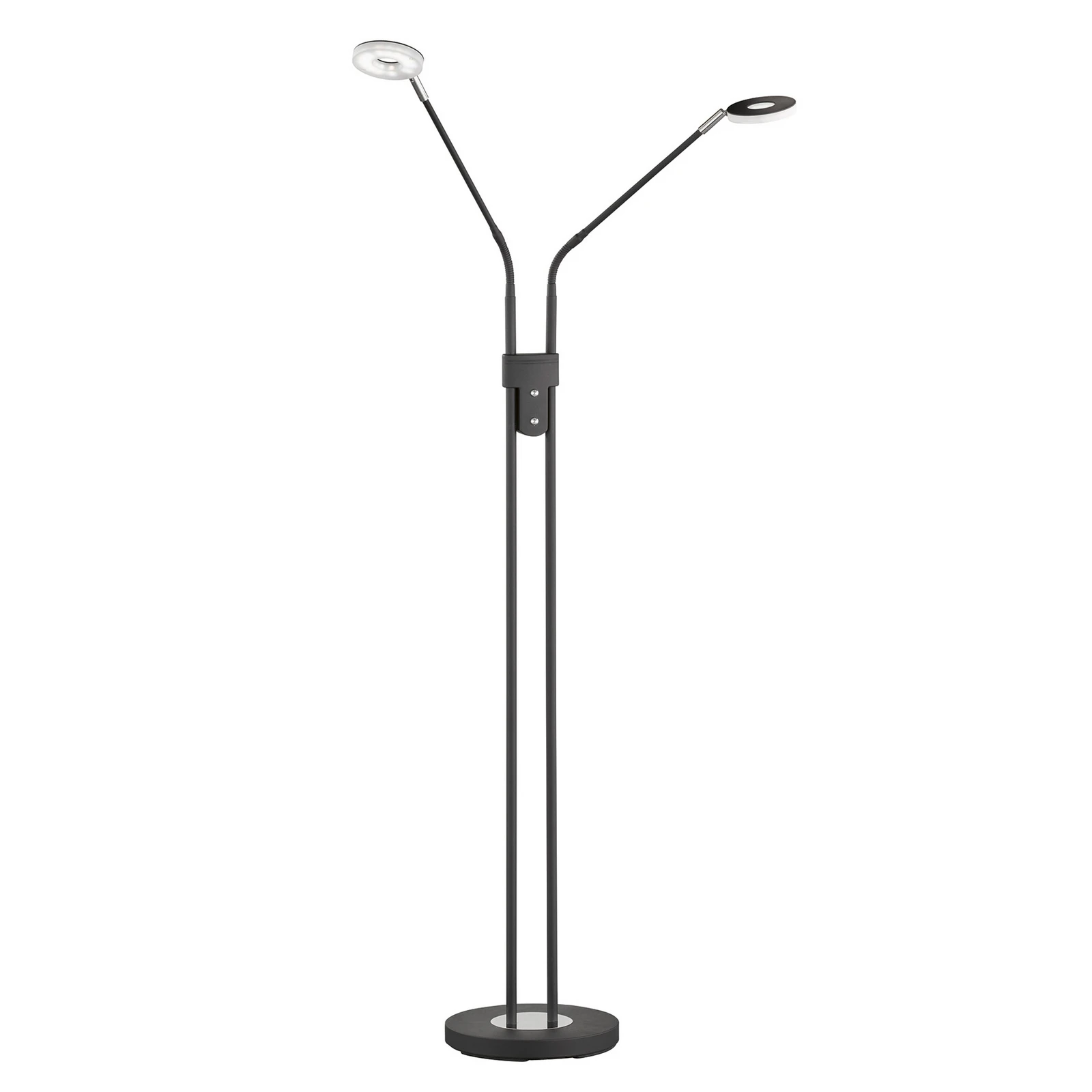 Piantana LED Dent, dimming, CCT, 2 x 6W nero