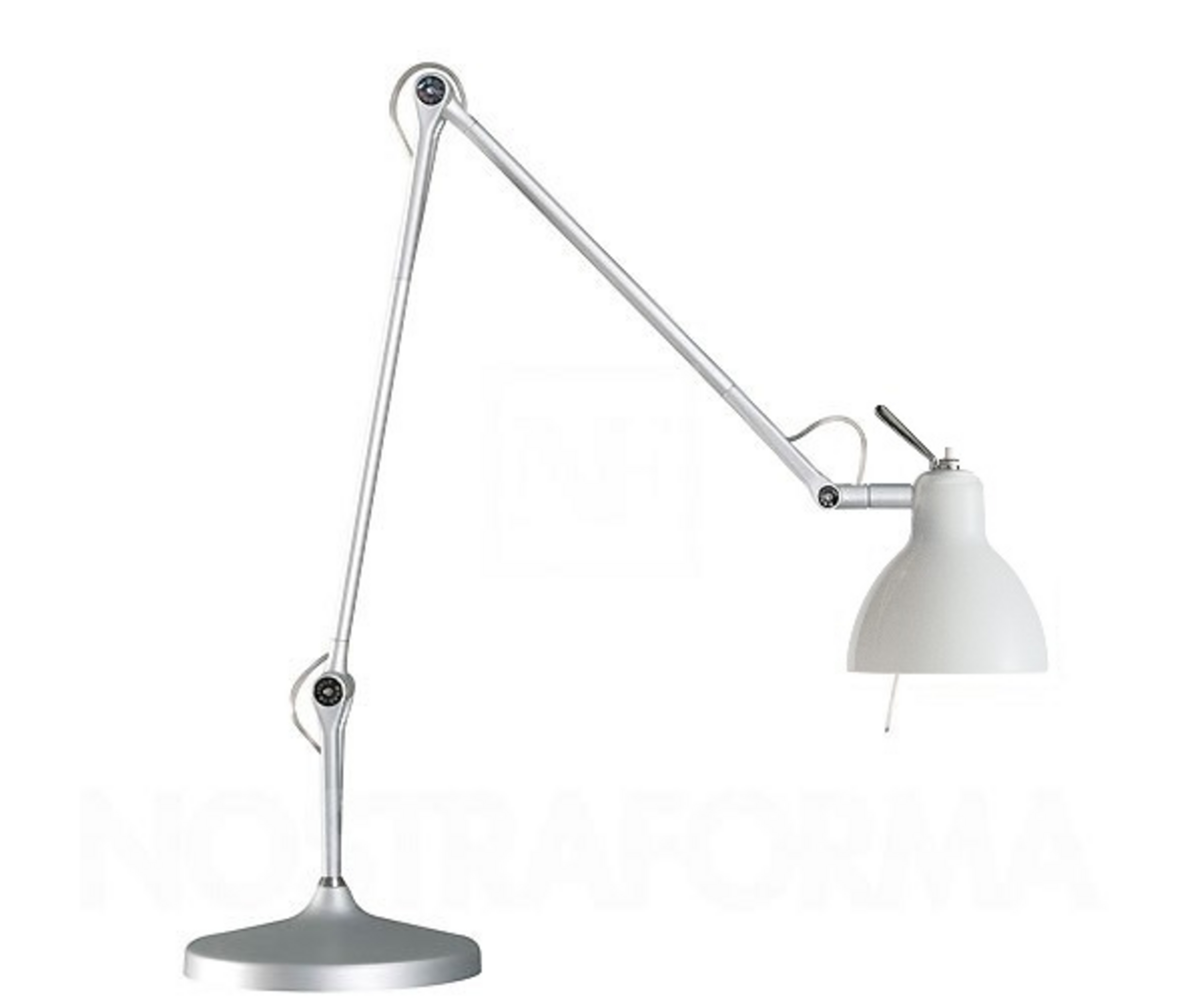 Luxy T2 Bordslampa Alu/Blank Vit - Rotaliana