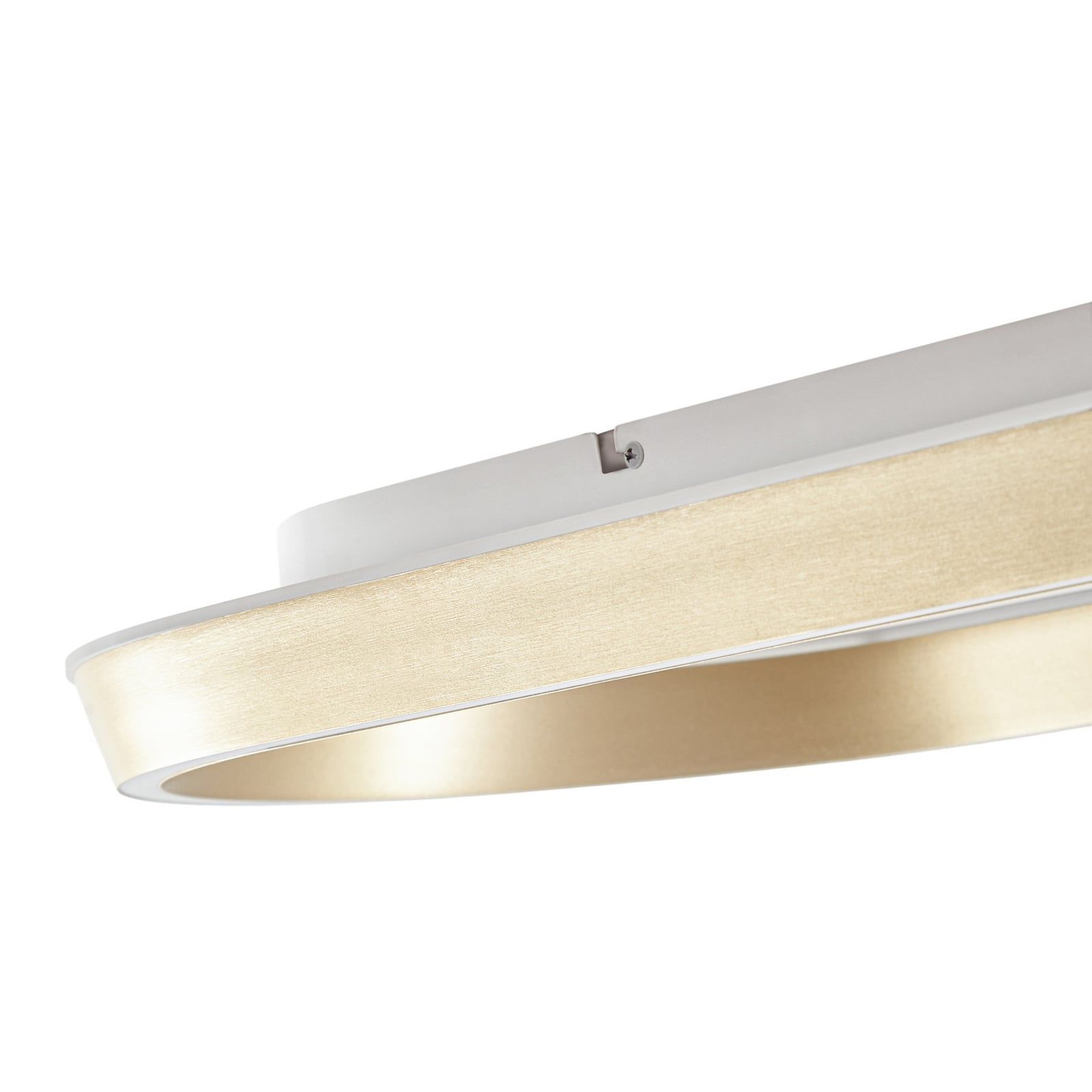 Lucande LED-taklampe Rylan, 112 cm, messing, dimbar, CCT Lucande LED-taklampe Rylan, 112 cm, messing, dimbar, CCT