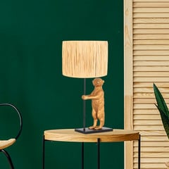 Animaux 3712ZW lámpara de mesa, mimbre Natur