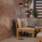 Päikesepaneeliga LED-terrassilamp Roccanova-L, roheline, kõrgus 120 cm