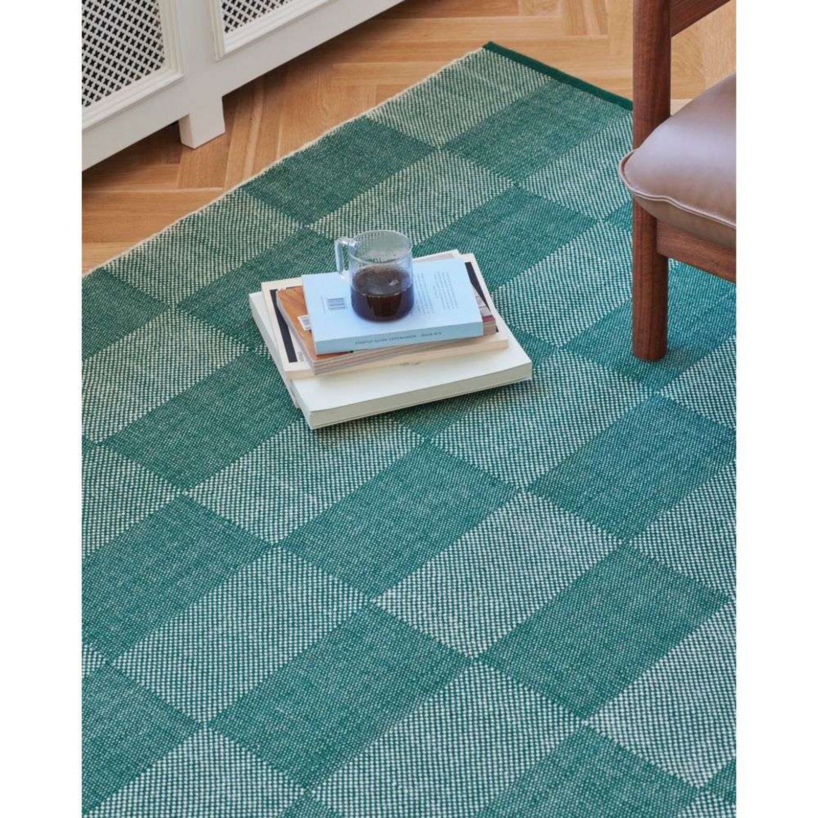 Check Rug Small Check 140x200 Green - HAY