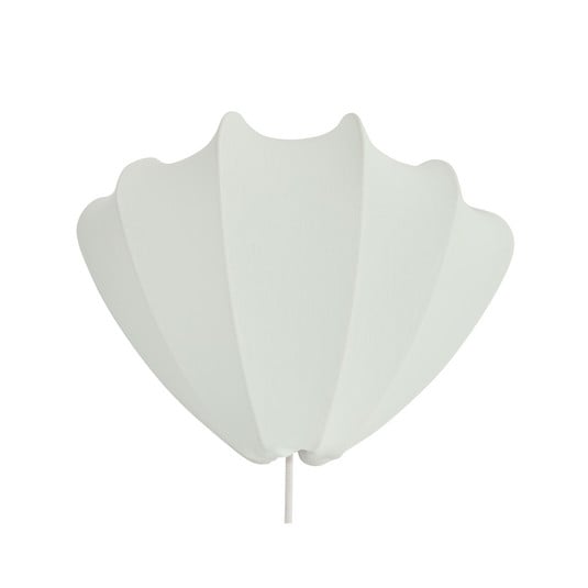 Anna vegglampe, bomull, hvit, Ø 45 cm - Watt & Veke