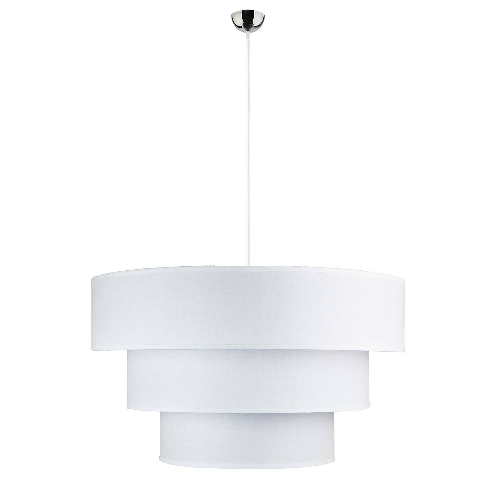 Suspension en tissu Luneta blanche Ø45 cm